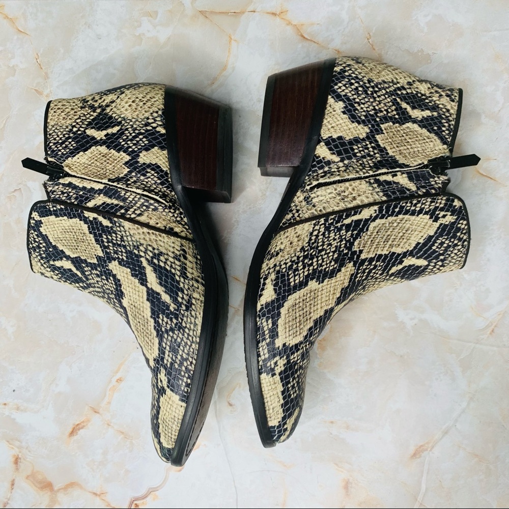 Sam Edelman Python Booties - Petty Style Leather … - image 2